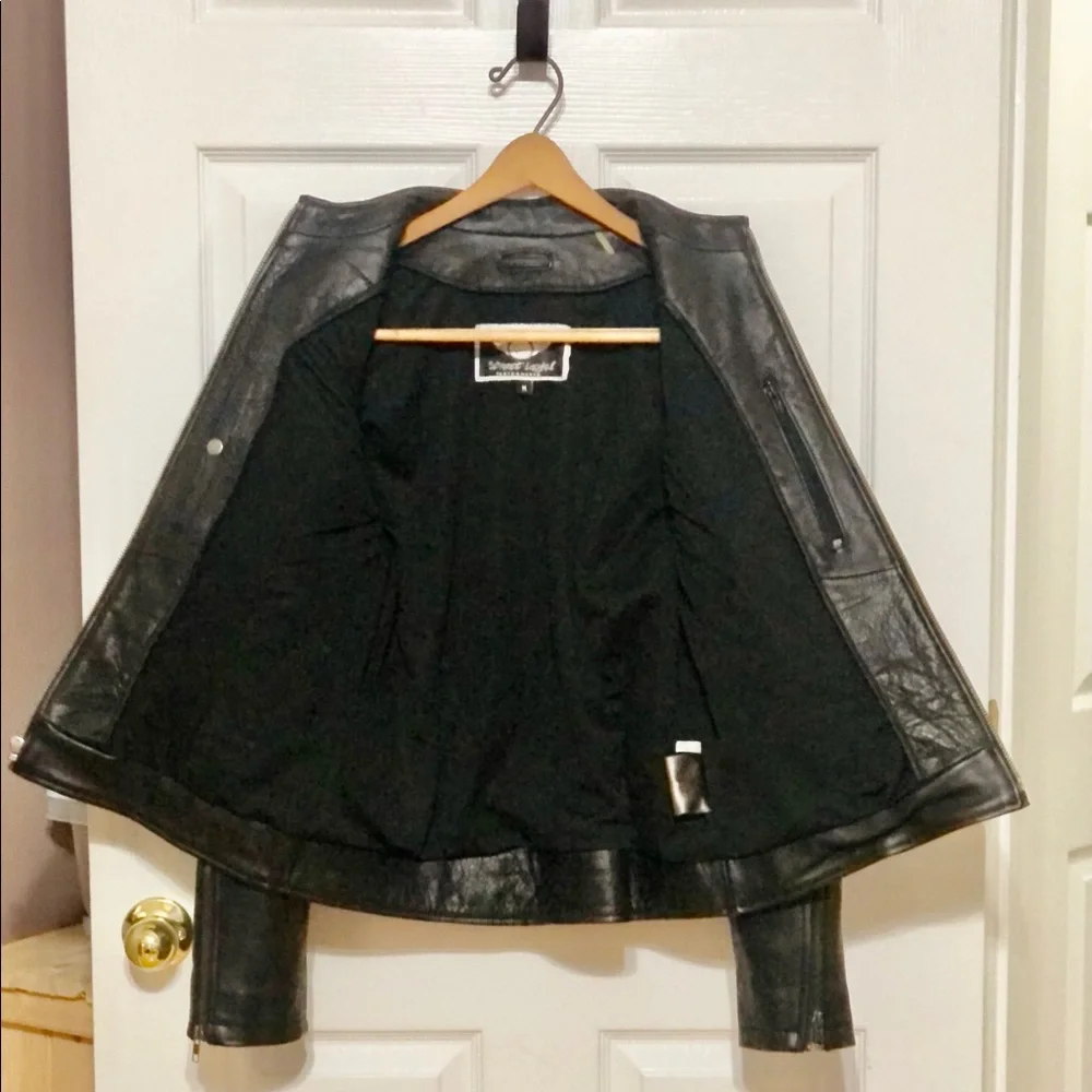 Leather Motorcycle Riding Jacket - Picture 3 of 12